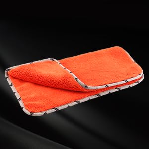 SPTA Car Microfiber Towels, 3Pcs Microfiber Car Cleaning Cloths, Upgraded 1200gsm Ultra-Thick Cars Drying Towel Microfiber for Car and Home Polishing Washing and Detailing 16'' x 16''(3 Pack)