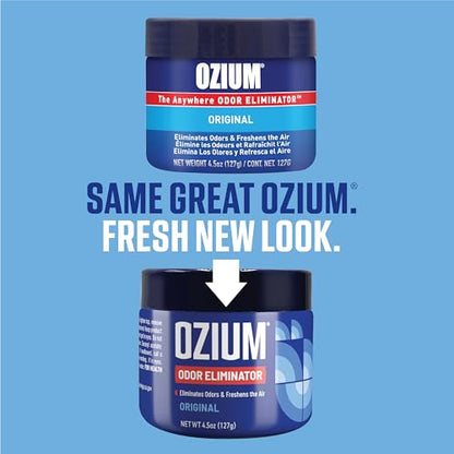 Ozium 4.5 Oz. 4 Pack Odor Eliminating Gel (Original Scent)