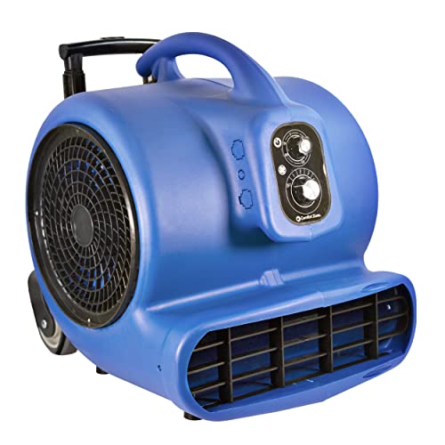 Comfort Zone CZBC101T 1 HP Stackable High-Velocity Carpet Dryer (Blue)