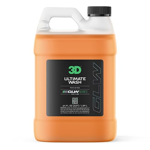 3D Ultimate Wash GLW Series - Ultra Foaming Car Shampoo, 64oz