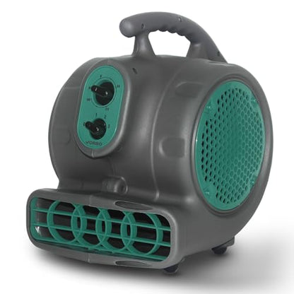 Air Mover - 1/4 HP 950 CFM Carpet Dryer With Timer, 3-Speed, Built-In Power Outlet