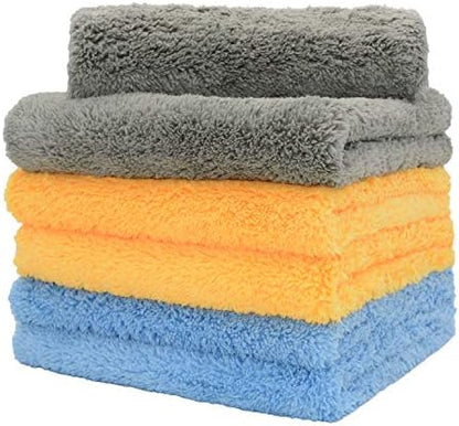 CARCAREZ Microfiber Towels for Cars - 450 GSM, 16x16 in., Pack of 6