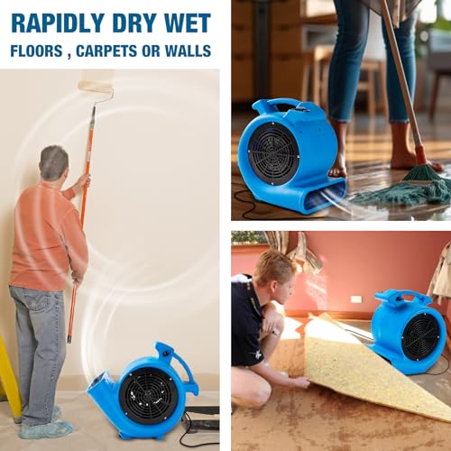 Mounto 1/2hp Air Mover Floor Drying Blower Fan