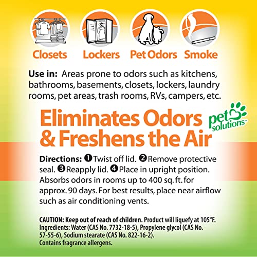 OdoBan Solid Odor Absorber Eliminator for Home and Small Spaces, Citrus Scent, 14 Ounces Each, 6-Pack