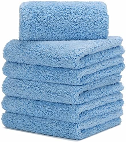 CARCAREZ Microfiber Towels for Cars - 450 GSM, 16x16 in., Pack of 6