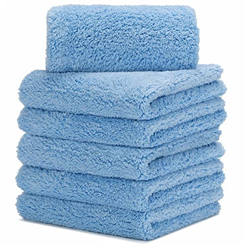 CARCAREZ Microfiber Towels for Cars - 450 GSM, 16x16 in., Pack of 6