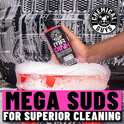 Chemical Guys CWS_402_16 Mr. Pink Foaming Car Wash Soap (16 fl oz, Candy Scent)